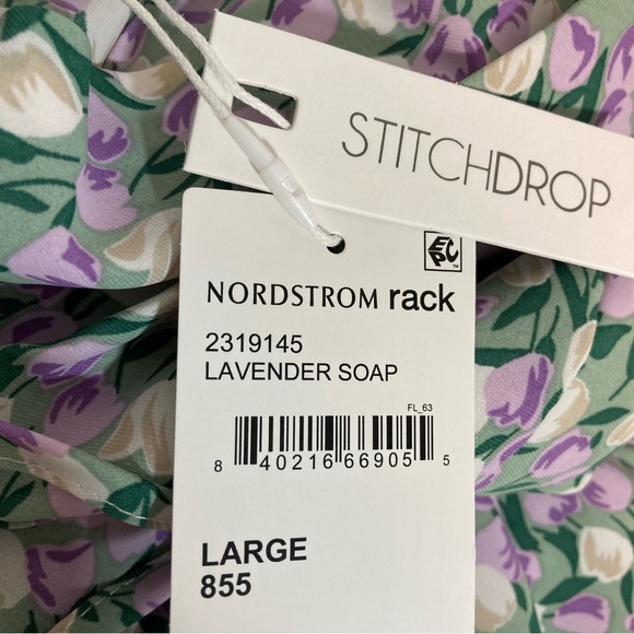 NWT STITCHDROP April Shower High Low Sleeveless Wrap Dress Criss-Cross Back Lrg - Picture 12 of 13